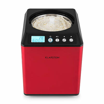 Frische Eiscreme in 30 bis 40 Minuten verspricht die leistungsstarke 180 Watt Eismaschine von Klarstein