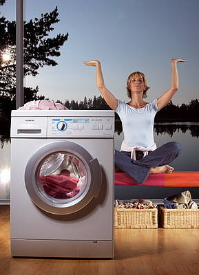 Die denkende Waschmaschine<br>(Fotos: Siemens)