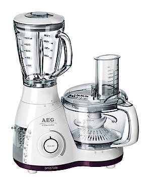 Die AEG Küchenmaschine FP4400 mit Glasmixer (Fotos: AEG)