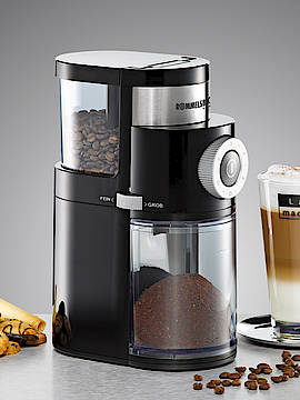 Zubehör zur Espresso- oder Kaffeemaschine - die Kaffeemühle EKM 200. (Fotos: Rommelsbacher)