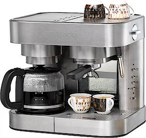 Auf elegante Weise vereint die EKS 3000 eine Espresso- mit einer herkömmlichen Filter-Kaffeemaschine