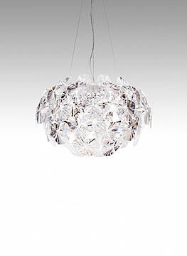 Die Designlampe Hope besteht aus lichtdurchlässigen Kunststofflinsen. (Fotos: Luceplan)