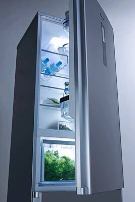 Der Panasonic Kühlschrank verfügt über extra Fächer zum Beispiel für Obst (Fotos: Panasonic)