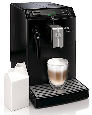 So kompakt ist sonst kein Vollautomat: Die Saeco Minuto bietet alle Kaffeespezialitäten auf engstem Raum