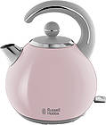 Im feinen Pastell ziehen Wasserkocher und Toaster der  Bubble Soft Pink Frühstücksserie von Russell Hobbs in die Küche ein