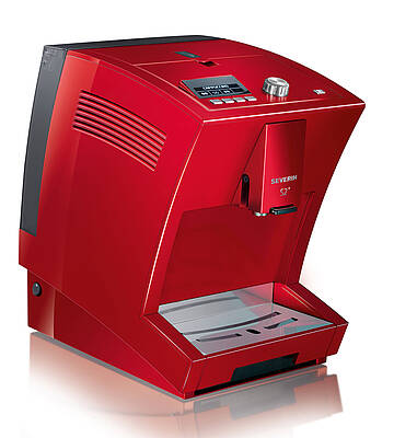 Der Severin Kaffeevollautomat S2+ bereitet authentischen Kaffeegenuss und passt dank "Modelmaßen" auch in kleinste Küchen