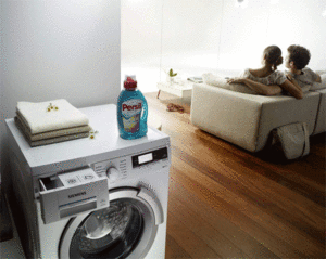 Die Waschmaschine i-Dos dosiert Waschmittel automatisch. (Fotos: Siemens)