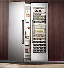 Der Weinlagerschrank hier in Kombination mit einem Kühlschrank (Fotos: Siemens)