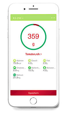 Die digitale Medisana Küchenwaage KS 250 mit kostenloser App kann bei der Ermittlung von Nährwert und Kalorien hilfeich sein